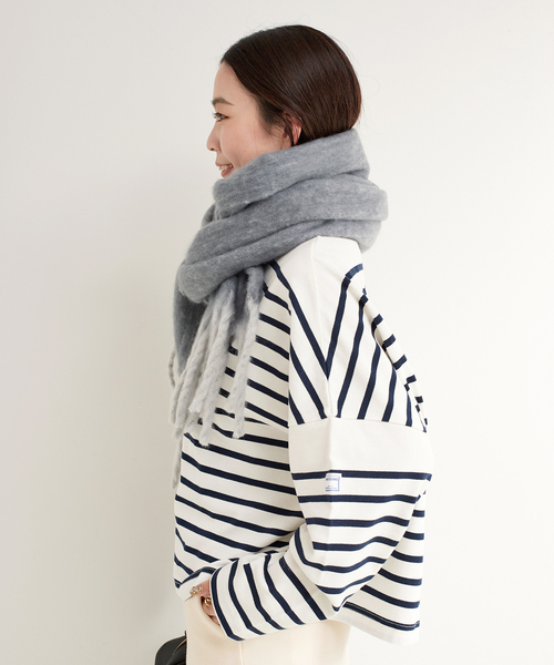 B.C STOCK（ベーセーストック）の「ブークレマフラー（マフラー・レディース・ブルー/イエロー/ピンク/ホワイト/チャコールグレー・FREE）」の11枚目の写真