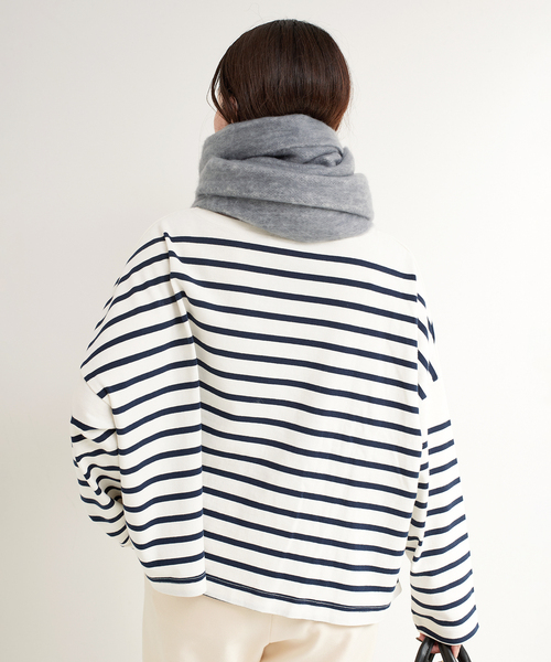 B.C STOCK（ベーセーストック）の「ブークレマフラー（マフラー・レディース・ブルー/イエロー/ピンク/ホワイト/チャコールグレー・FREE）」の12枚目の写真