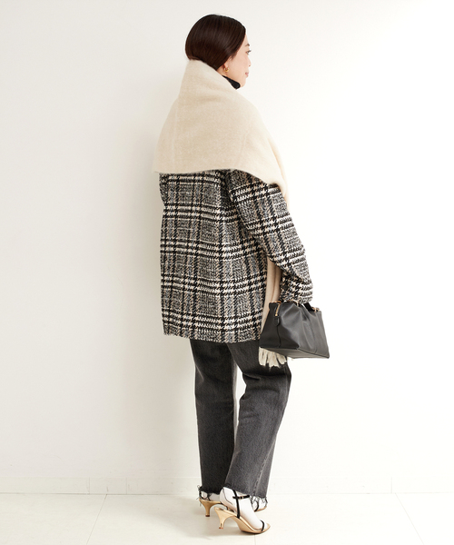 B.C STOCK（ベーセーストック）の「ブークレマフラー（マフラー・レディース・ブルー/イエロー/ピンク/ホワイト/チャコールグレー・FREE）」の15枚目の写真