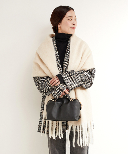 B.C STOCK（ベーセーストック）の「ブークレマフラー（マフラー・レディース・ブルー/イエロー/ピンク/ホワイト/チャコールグレー・FREE）」の16枚目の写真