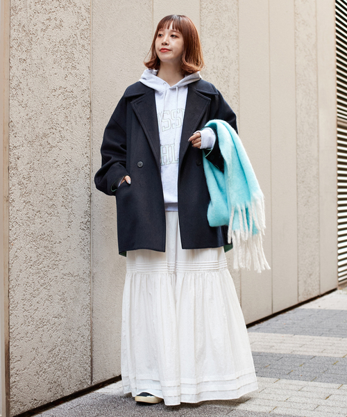 B.C STOCK（ベーセーストック）の「ブークレマフラー（マフラー・レディース・ブルー/イエロー/ピンク/ホワイト/チャコールグレー・FREE）」の18枚目の写真