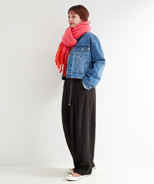 B.C STOCK（ベーセーストック）の「ブークレマフラー（マフラー・レディース・ブルー/イエロー/ピンク/ホワイト/チャコールグレー・FREE）」の21枚目の写真