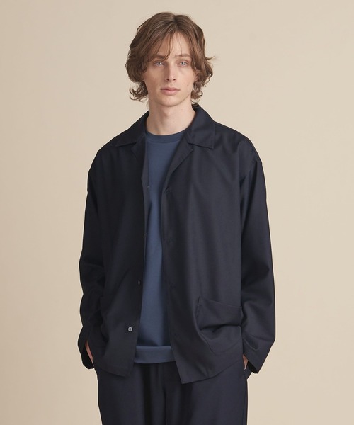 UNITED ARROWS. 秋の新作シャツジャケット　未使用品 マルチサイズ】ドレープ ラペル シャツジャケット ーセットアップ対応