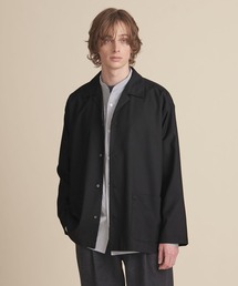 【マルチサイズ】ドレープ ラペル シャツジャケット ーセットアップ対応ー