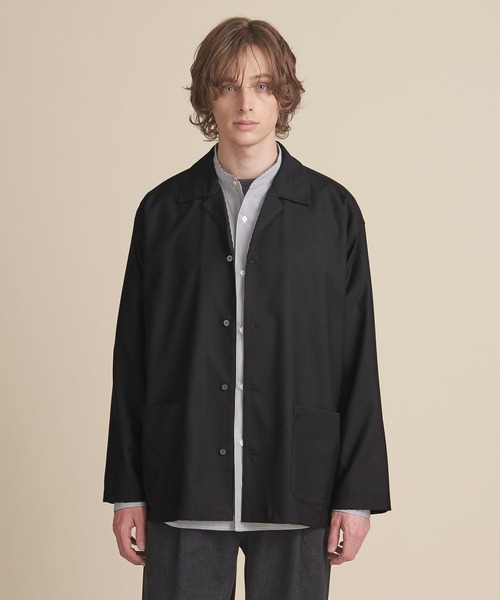 マルチサイズ】ドレープ ラペル シャツジャケット ーセットアップ対応