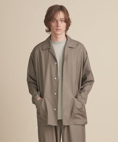 UNITED ARROWS. 秋の新作シャツジャケット　未使用品 マルチサイズ】ドレープ ラペル シャツジャケット ーセットアップ対応