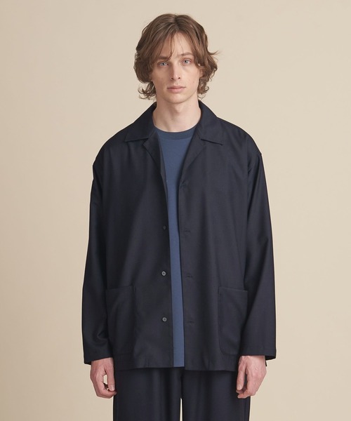 UNITED ARROWS. 秋の新作シャツジャケット　未使用品 マルチサイズ】ドレープ ラペル シャツジャケット ーセットアップ対応