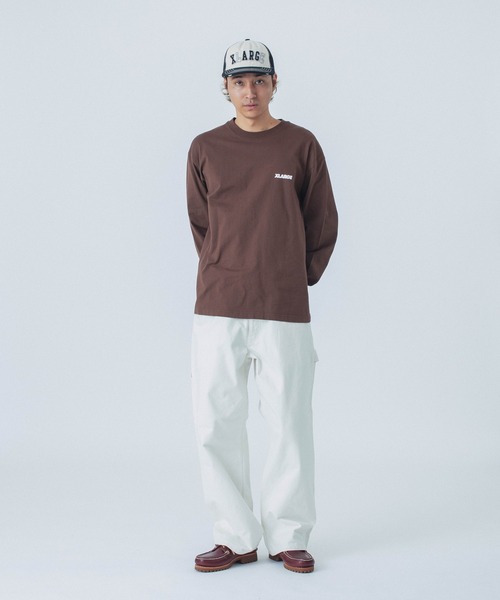 XLARGE（エクストララージ）の「【販売終了】BACKSIDE OG L/S TEE（Tシャツ/カットソー・メンズ・ブラック/ホワイト/ブラウン/ネイビー・S/M/L/XL/XXL）」の20枚目の写真