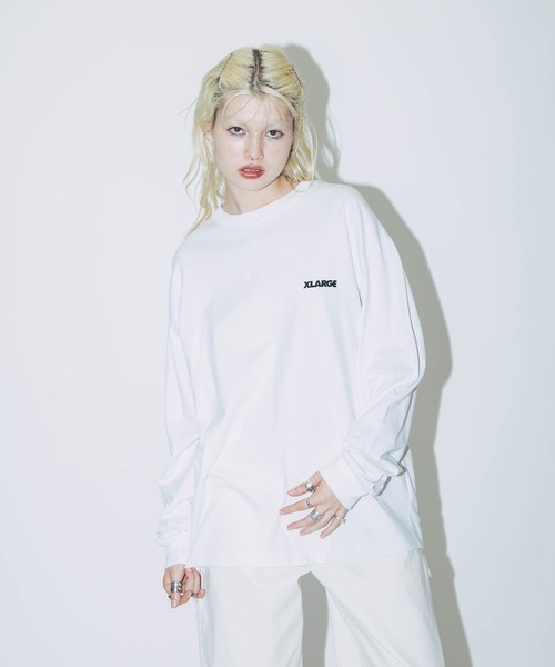 XLARGE（エクストララージ）の「【販売終了】BACKSIDE OG L/S TEE（Tシャツ/カットソー・メンズ・ブラック/ホワイト/ブラウン/ネイビー・S/M/L/XL/XXL）」の16枚目の写真