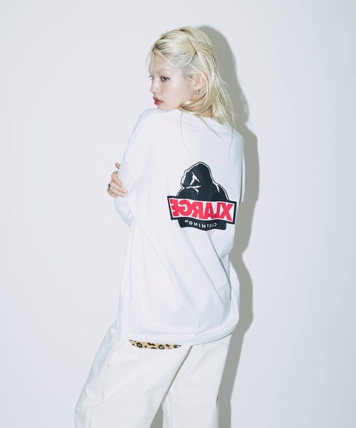 XLARGE（エクストララージ）の「【販売終了】BACKSIDE OG L/S TEE（Tシャツ/カットソー・メンズ・ブラック/ホワイト/ブラウン/ネイビー・S/M/L/XL/XXL）」の15枚目の写真