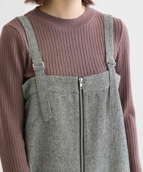 ELENCARE DUE（エレンカーレデュエ）の「・ELENCARE DUE ツイードZIPUPジャンスカ（ジャンパースカート・レディース・ベージュ・FREE）」の16枚目の写真