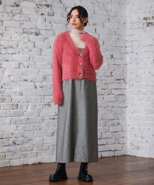 ELENCARE DUE（エレンカーレデュエ）の「・ELENCARE DUE ツイードZIPUPジャンスカ（ジャンパースカート・レディース・ベージュ・FREE）」の20枚目の写真