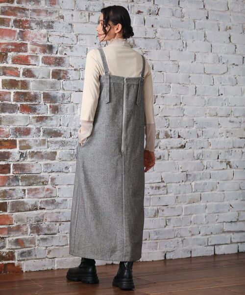 ELENCARE DUE（エレンカーレデュエ）の「・ELENCARE DUE ツイードZIPUPジャンスカ（ジャンパースカート・レディース・ベージュ・FREE）」の22枚目の写真