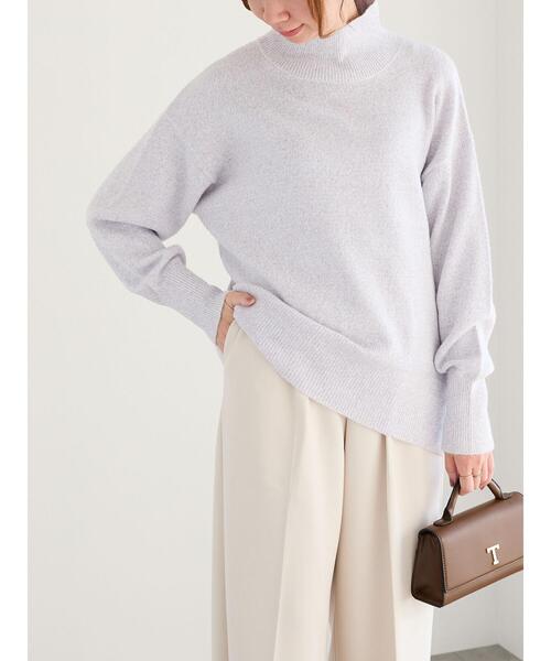 Te chichi（テチチ）の「ミックスラメハイネックニット（ニット/セーター・レディース・ブラック/ネイビー/オフホワイト・F）」の5枚目の写真