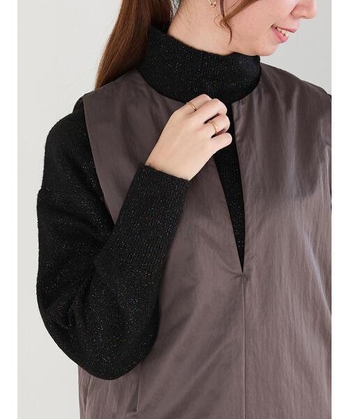 Te chichi（テチチ）の「ミックスラメハイネックニット（ニット/セーター・レディース・ブラック/ネイビー/オフホワイト・F）」の8枚目の写真