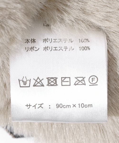 flower（フラワー）の「リボンファーマフラー（マフラー・レディース・ベージュ/ブラウン・FREE）」の7枚目の写真