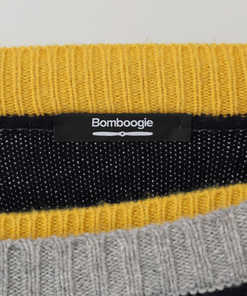 AP STUDIO（エーピーストゥディオ）の「【Bomboogie/ボンブーギ】バイカラープルオーバー（ニット/セーター・レディース・ネイビー・FREE）」の11枚目の写真