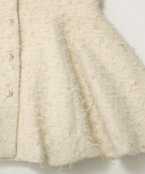 MERAKI（メラキ）の「パールボタンツイードジレ（ベスト・レディース・ブラック/ホワイト・FREE）」の18枚目の写真