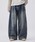 soertei\Gej́uWIDE BUGGY VINTAGE LIKE DENIM PANTS ' MUD DYEING / WASHED '/ChoM[Be[WCNfjpcifjpcjvbu[n̑3