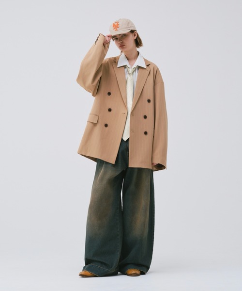 soerte(ソエルテ)の「Wide Buggy Vintage Like Denim Pants / ワイドバギーヴィンテージライクデニムパンツ(デニムパンツ・メンズ・ブルー/ブルー系その他2/ブルー系その他/ライトブルー/ブラック/ブラック系その他/ブルー系その他3/ブラウン/ブラウン系その他/グレー・0/3/2/1)」の22枚目の写真
