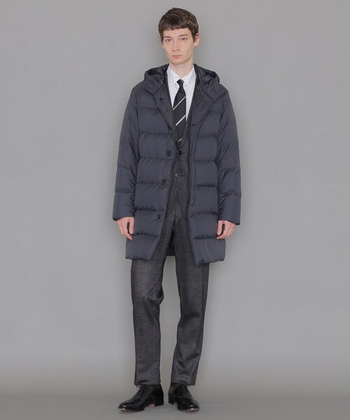MACKINTOSH LONDON(マッキントッシュ ロンドン)の「【WEB・一部店舗限定】ナイロンタフタフーデッドダウンアウター(ダウンジャケット/コート・メンズ・チャコールグレー/ネイビー・38/40)」の8枚目の写真