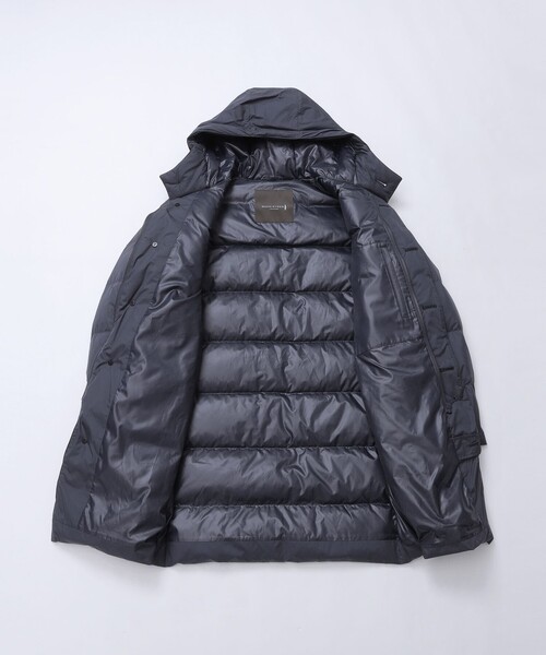 MACKINTOSH LONDON(マッキントッシュ ロンドン)の「【WEB・一部店舗限定】ナイロンタフタフーデッドダウンアウター(ダウンジャケット/コート・メンズ・チャコールグレー/ネイビー・38/40)」の4枚目の写真
