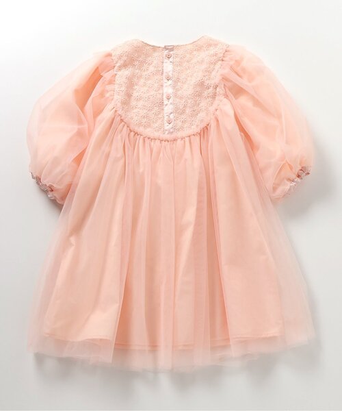apres les cours（アプレレクール）の「【フォーマル対応/ジュニア対応】ヨークレースチュールワンピース＿アプレレクールマシェリ（ワンピース・キッズ・アイボリー/サーモンピンク・140/90/110/120/80/130/100）」の16枚目の写真