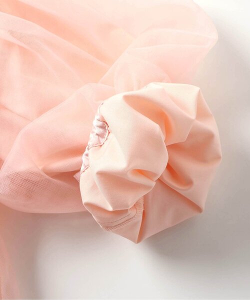 apres les cours（アプレレクール）の「【フォーマル対応/ジュニア対応】ヨークレースチュールワンピース＿アプレレクールマシェリ（ワンピース・キッズ・アイボリー/サーモンピンク・140/90/110/120/80/130/100）」の9枚目の写真