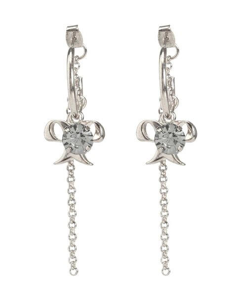 EMODA（エモダ）の「クリスタルリボンピアス（ピアス（両耳用）・レディース・シルバー/ゴールド・FREE）」の9枚目の写真