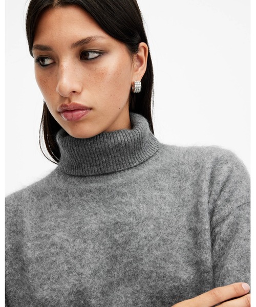 ニット セーター REBEL BRUSHED CASHMERE ROLL NECK JUMPER | REBEL ブラッシュド カシミヤ ロール ネッ REBEL BRUSHED CASHMERE ROLL NECK JUMPER | REBEL ブラッシュド
