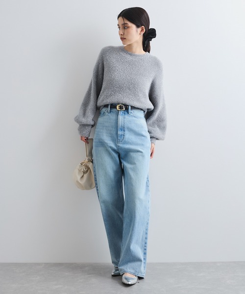 VIS(ビス)の「【セットアップ対応】ラメシャギーニットプルオーバー【静電気防止】(ニット/セーター・レディース・ライトグレー/ベージュ系その他/ピンク系その他2・FREE)」の10枚目の写真