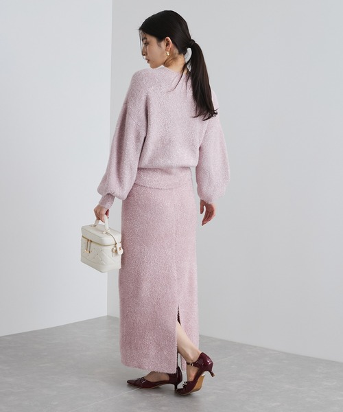 VIS(ビス)の「【セットアップ対応】ラメシャギーニットプルオーバー【静電気防止】(ニット/セーター・レディース・ライトグレー/ベージュ系その他/ピンク系その他2・FREE)」の22枚目の写真