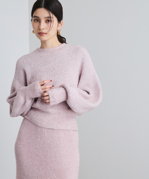 VIS(ビス)の「【セットアップ対応】ラメシャギーニットプルオーバー【静電気防止】(ニット/セーター・レディース・ライトグレー/ベージュ系その他/ピンク系その他2・FREE)」の18枚目の写真