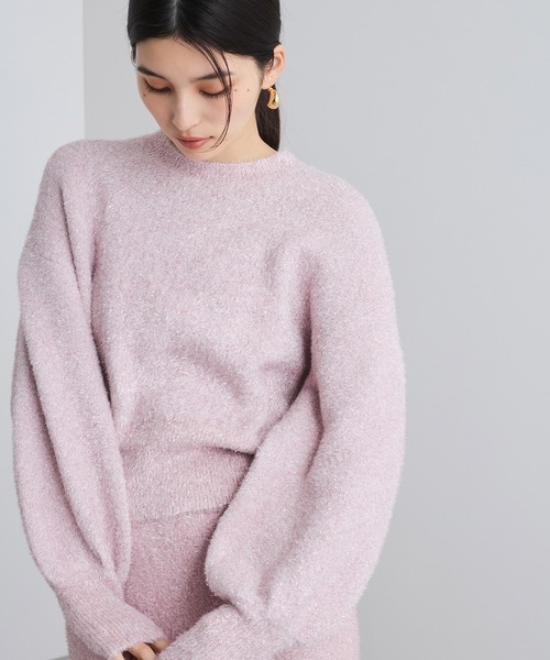 VIS(ビス)の「【セットアップ対応】ラメシャギーニットプルオーバー【静電気防止】(ニット/セーター・レディース・ライトグレー/ベージュ系その他/ピンク系その他2・FREE)」の19枚目の写真