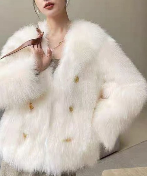 セール】もこもこ フェイクファー コート（その他アウター）｜Ritzy