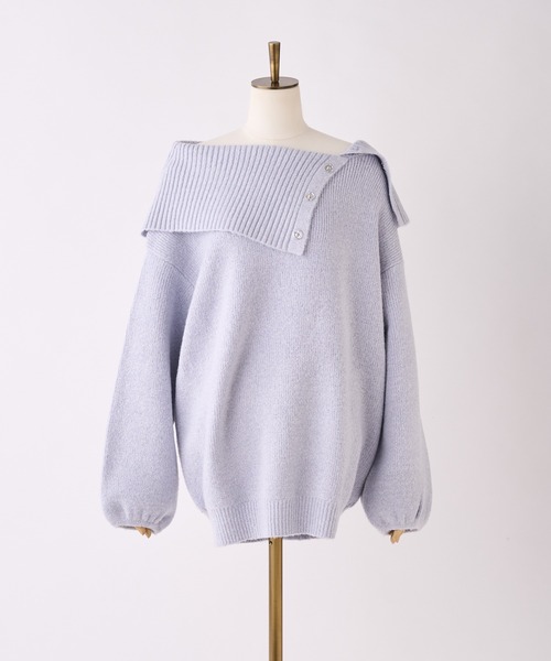 ちゃこ♦️ユースN A大①リップ①サンプル② セール】【juicy colorful knit】オフショルニットミニワンピース