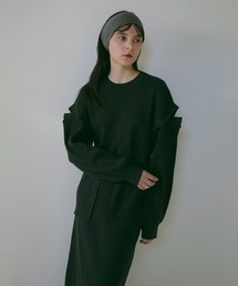 SHAWL COLLAR KNIT ONE PIECE（ワンピース）｜MANOF（マノフ）の 