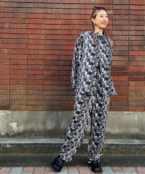 mmts（マミタス）の「【COLLABORATION】unoa / シャツ（シャツ/ブラウス・レディース・ブラック/ブラウン・SMALL/MEDIUM）」の4枚目の写真