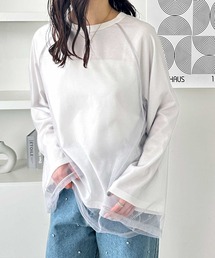 チュールレイヤードロンT