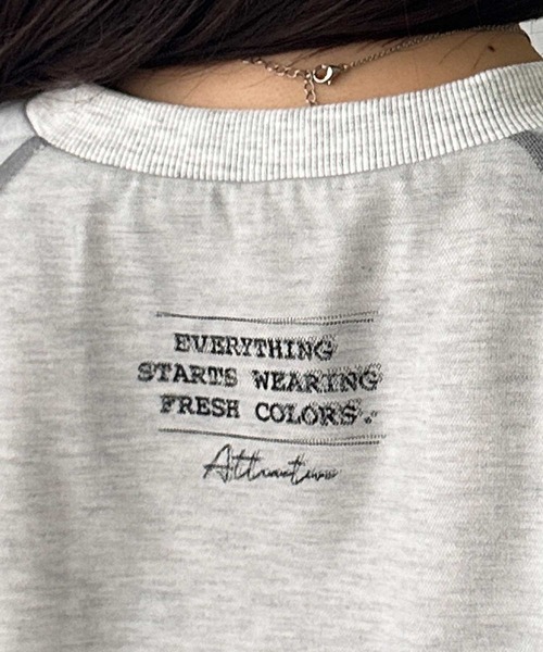 GeeRA(ジーラ)の「チュールレイヤードロンT(Tシャツ/カットソー・レディース・オフホワイト/チャコール/オートミール・LARGE/MEDIUM)」の20枚目の写真