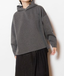 イレギュラーヘムフードプルオーバー