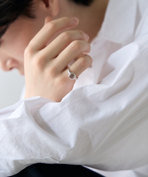 か*い様 ① 受注生産 ete パズルリング ホワイトトパーズ/ラブラドーライト か*い様 ① 受注生産 ete パズルリング ホワイトトパーズ/ラブラドー