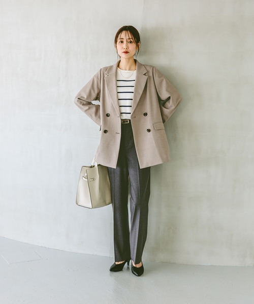 GLOBAL WORK（グローバルワーク）の「ウツクシルエットフレアパンツTall/252440（その他パンツ・レディース・ブラック/チャコール/モカ・SMALL/MEDIUM/LARGE/X-LARGE）」の6枚目の写真