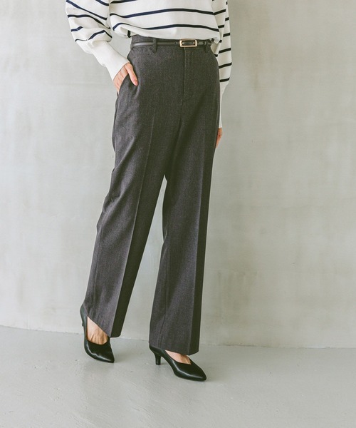 GLOBAL WORK（グローバルワーク）の「ウツクシルエットフレアパンツTall/252440（その他パンツ・レディース・ブラック/チャコール/モカ・SMALL/MEDIUM/LARGE/X-LARGE）」の10枚目の写真