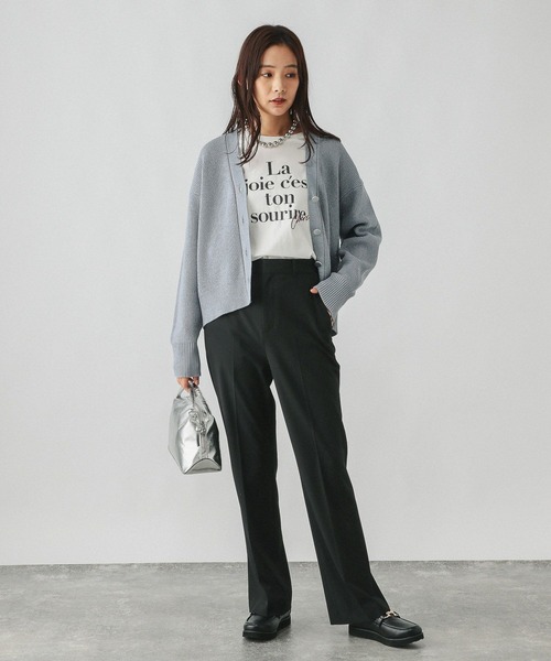 フレアパンツ yokosquad ブラック 在庫ラスト サイドスリットストレッチソフトフレアパンツ – LiSA LiSA