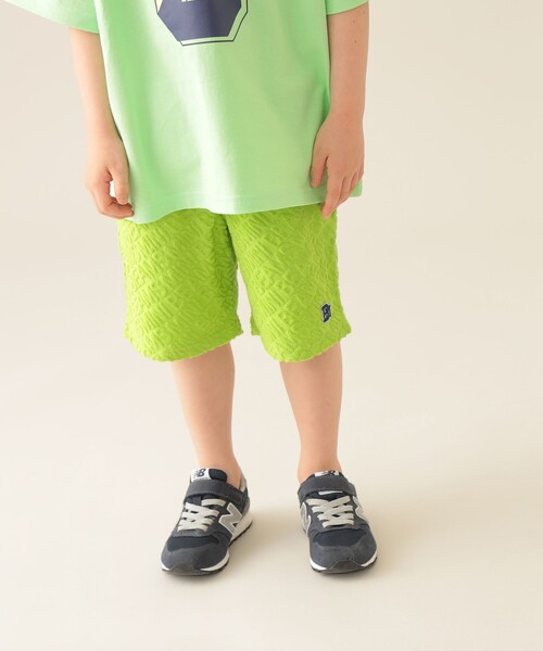 BEAMS mini(ビームスミニ)の「ロゴ パイル ショートパンツ 2025SS(90~150cm)(その他パンツ・キッズ・グリーン系その他3/パープル系その他3/ライトグレー・140/130/120/110/100/90/150)」の2枚目の写真