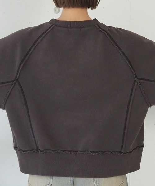 ヴィンテージ加工ラグランスウェット