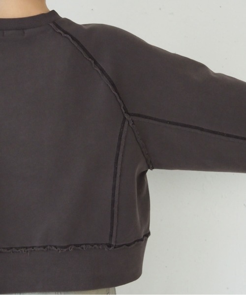 ヴィンテージ加工ラグランスウェット