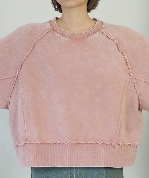 ヴィンテージ加工ラグランスウェット