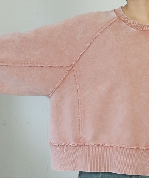 ヴィンテージ加工ラグランスウェット